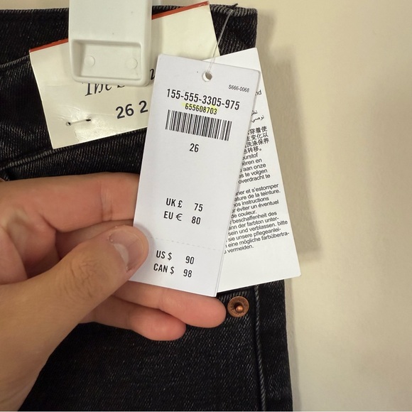 NWT Abercrombie & Fitch Lightweight Comfort Stretch High Rise Skinny Black Jeans - Picture 5 of 8